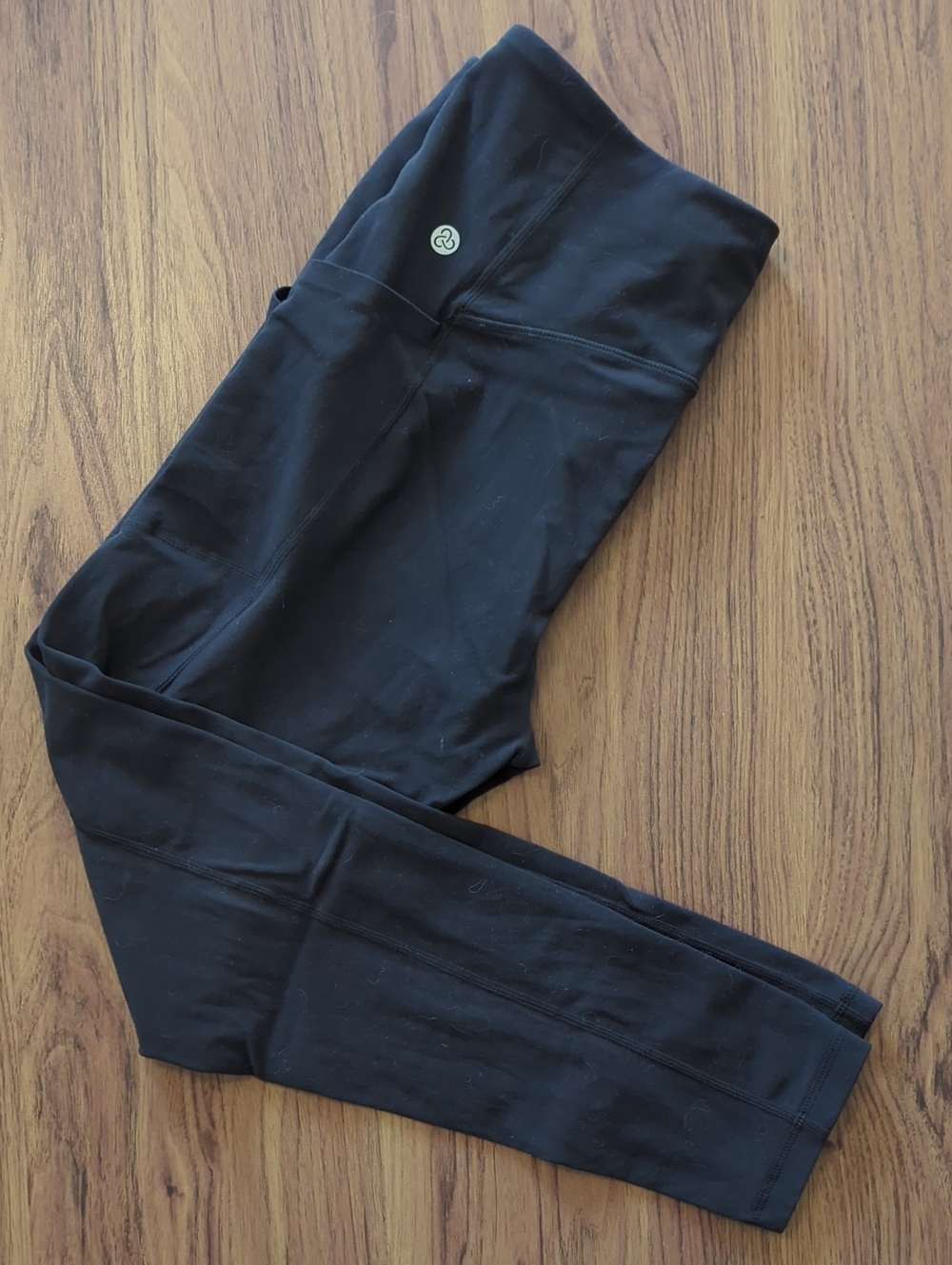 Zella Black High-Rise Leggings, Medium
